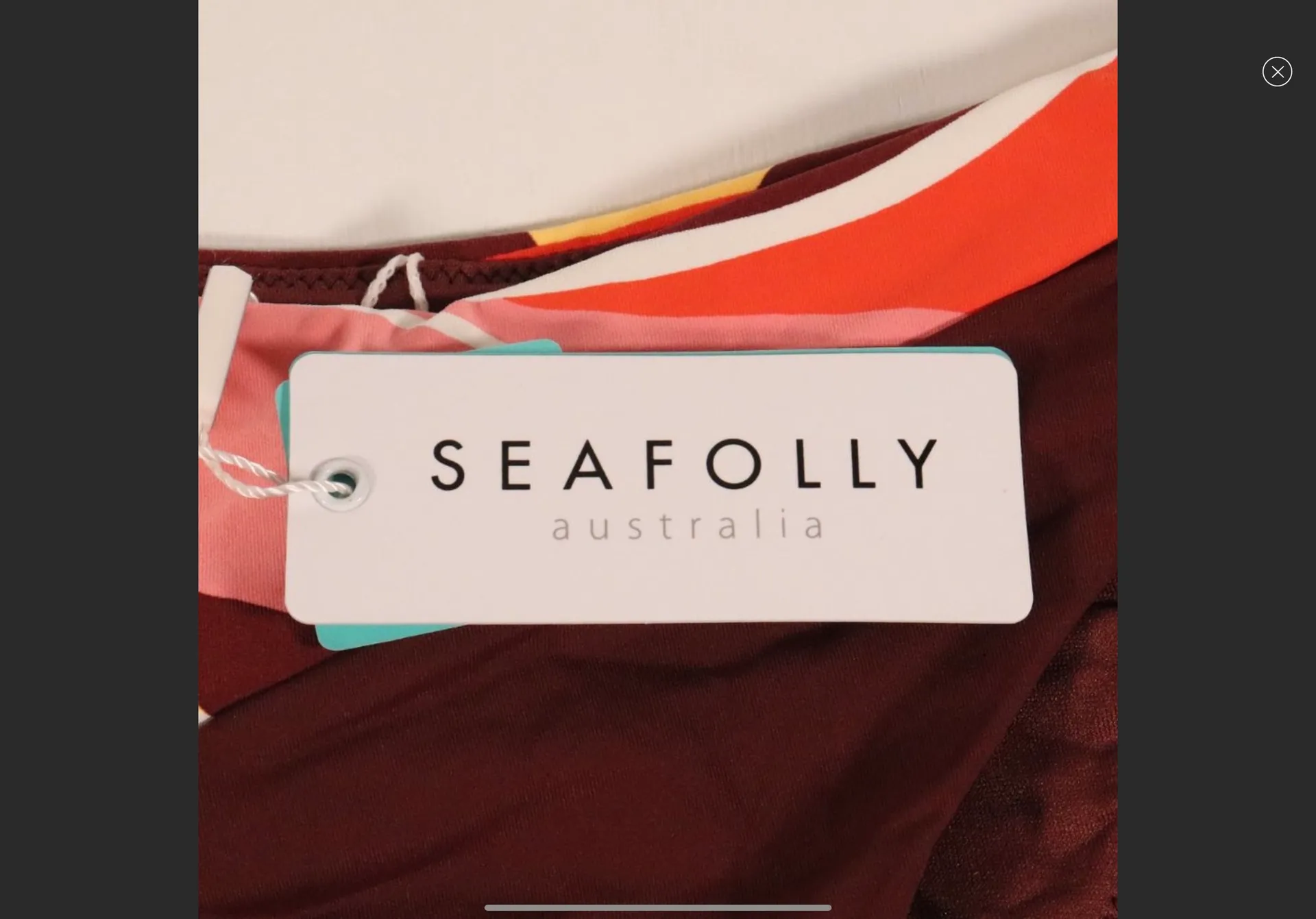 Seafolly NWT  X Revolve Cut Copy Split Side Brazilian - Image 7
