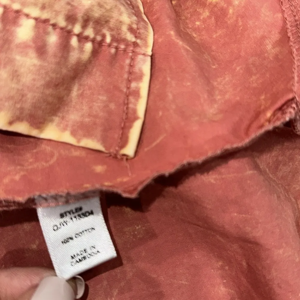 Zenana trendy Button-Up shirt boho size small with pockets - Image 8