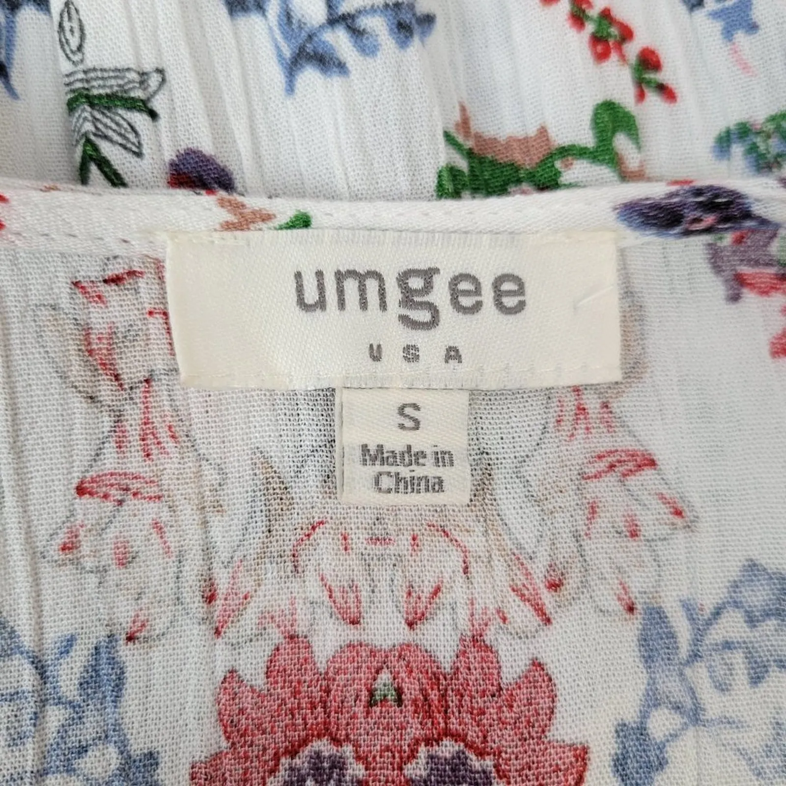 Umgee‎ USA Women's Size S White Floral Lace Halter Neck Mini Dress - Image 5