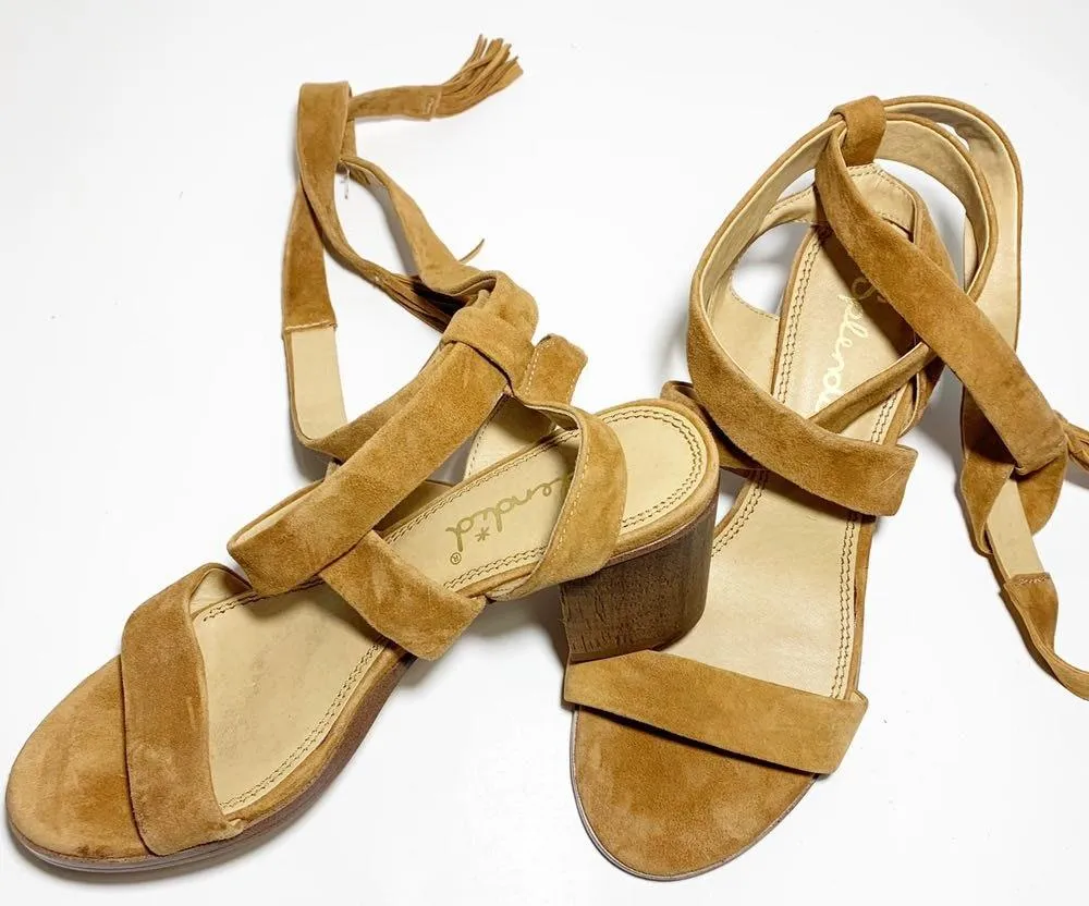Splendid Revolve  Janet Cognac Block Heel Sandal - Image 5