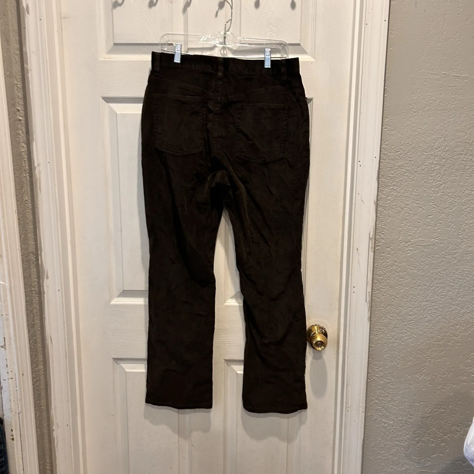 LL Bean Women's Corduroy Pants Brown Straight Leg 12 Countryside Earthy Rugged - Image 5