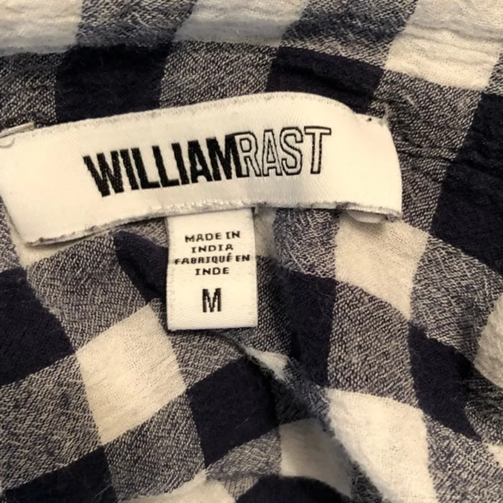 William Rast Top Blue White Plaid Roll-Tab Sleeve Button Up Shirt M Preppy Work - Image 14