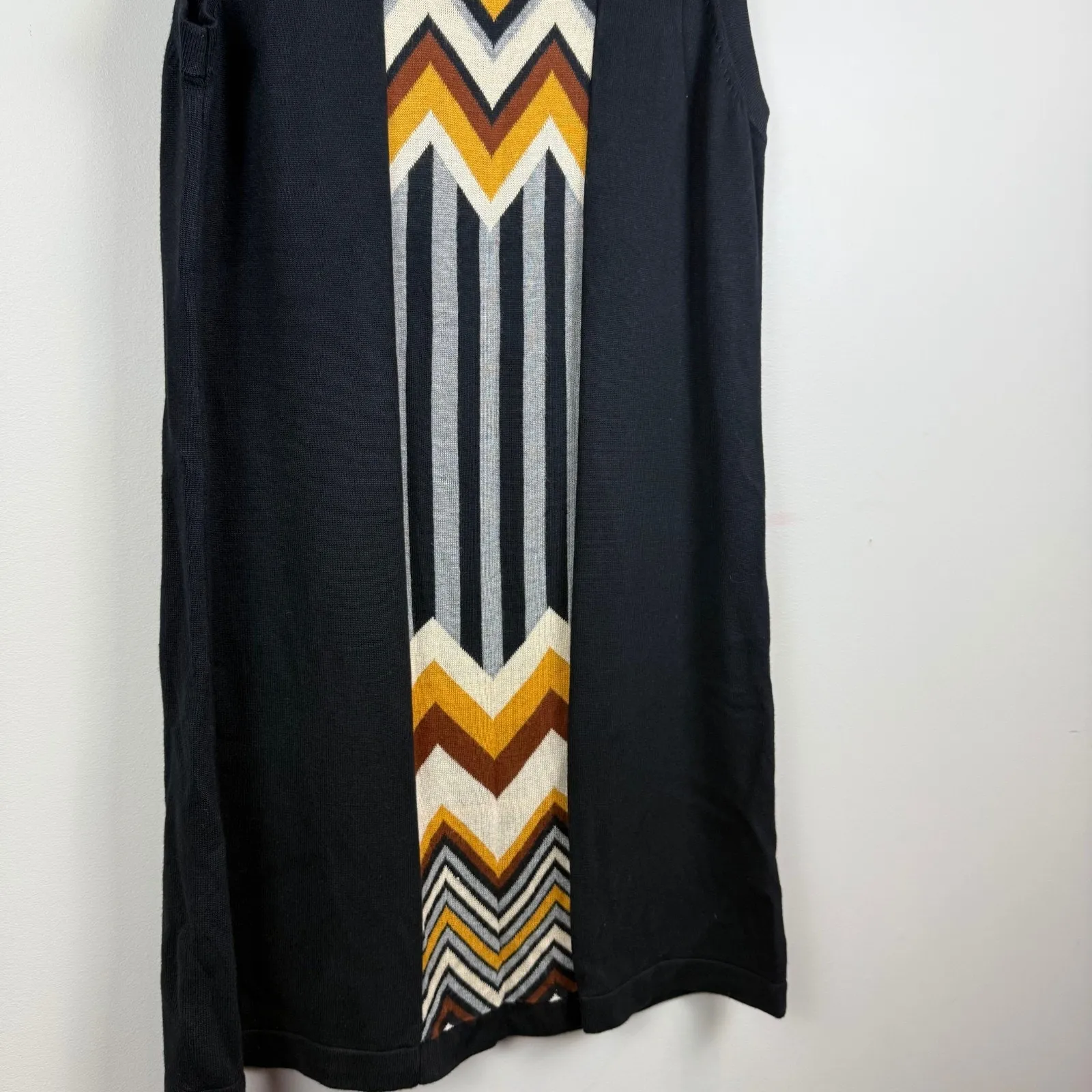 Missoni for Target Sweater Dress Women's Medium Black‎ Zig Zag Striped Chevron - Image 5