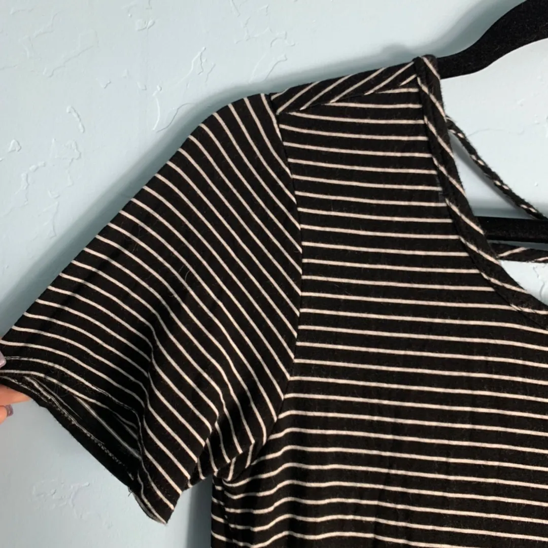 striped tshirt dress Black Size L - Image 5