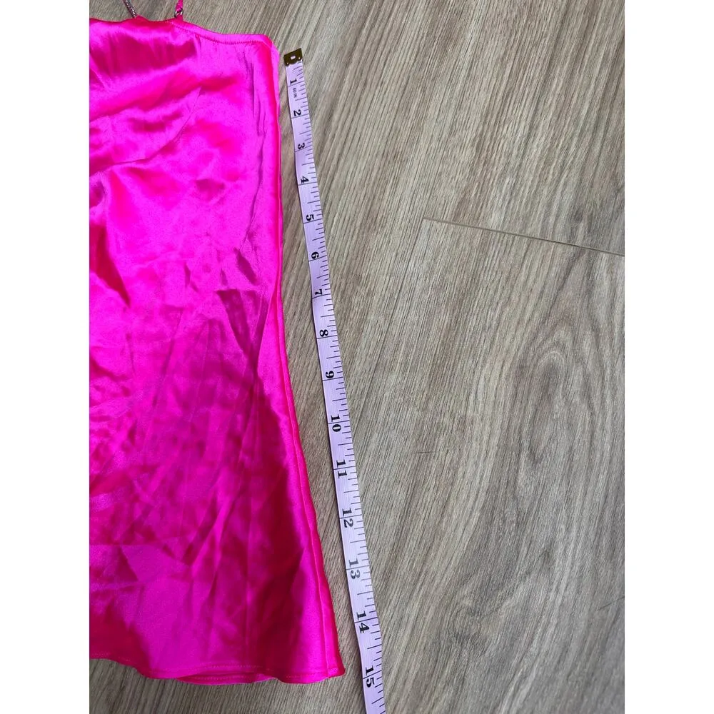 Generation Love Bailey Crystal Strap Cami Hot Pink size Small - Image 9
