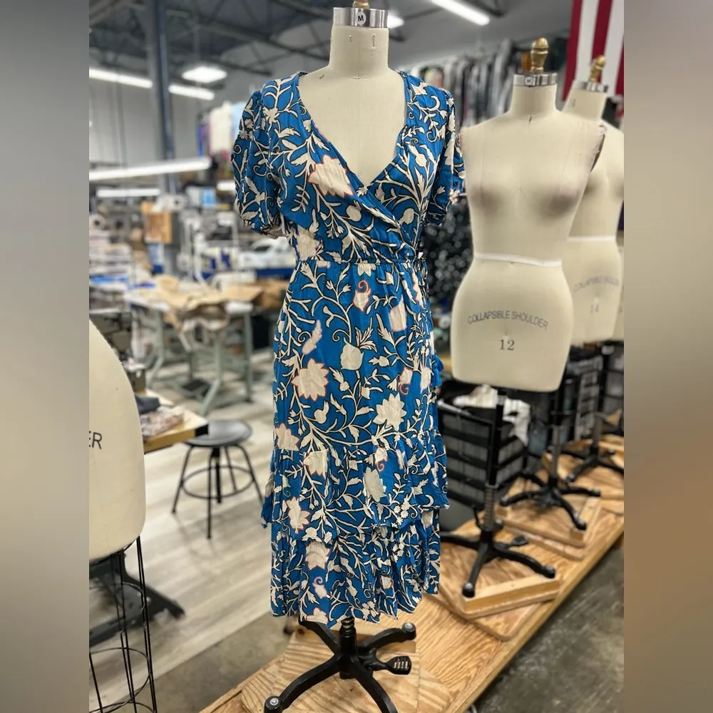 Knox Rose Tropical Wrap Dress S - Image 3