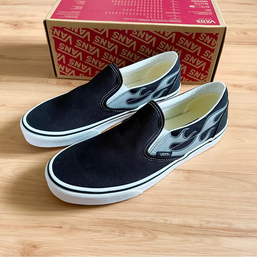 Vans Classic Slip-On 'Reflective Flame' Women 10.0 US Mens 8.5 US - Image 2