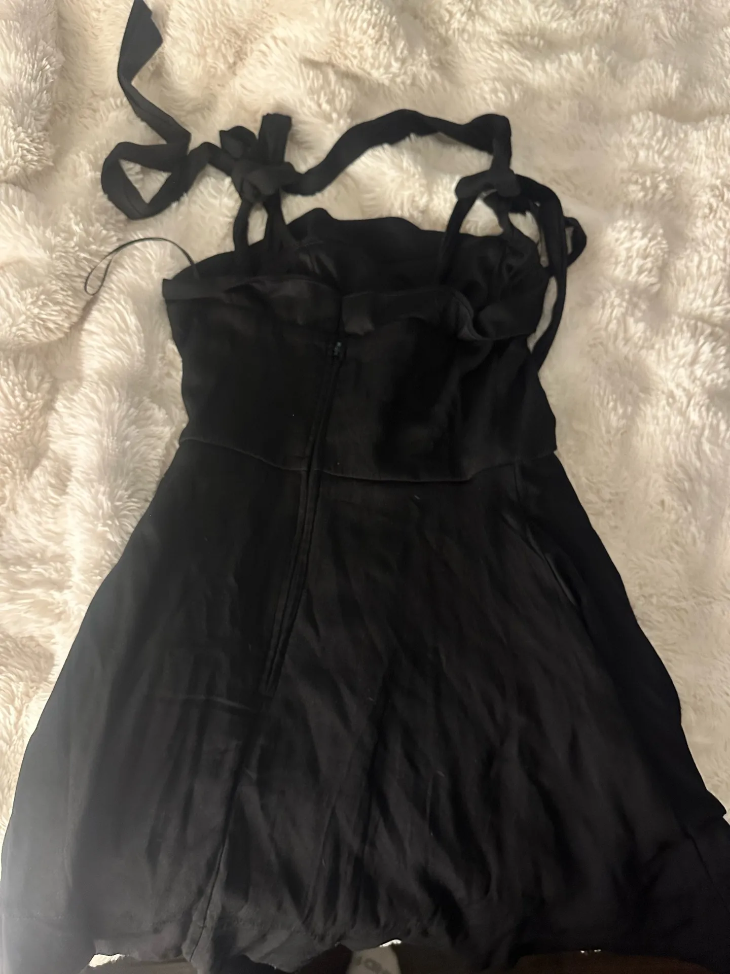 Classy Black dress with tie straps - Image 2