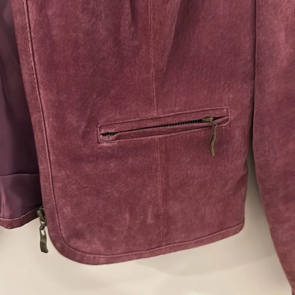 Vintage Live a Little Suede Women’s Jacket - Image 3