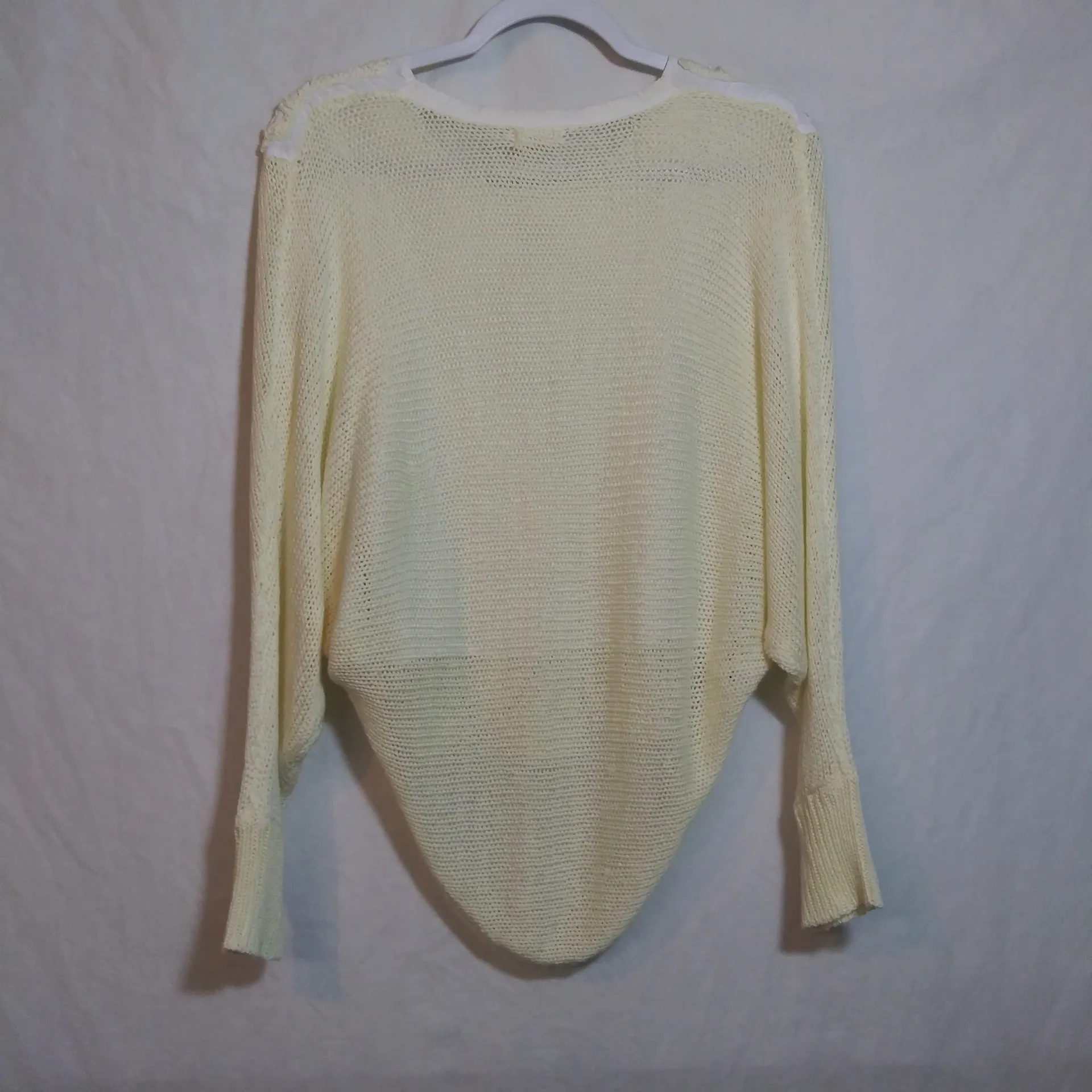 Blu Pepper Cream Knit High Low Women's Sweater Size L - Image 6