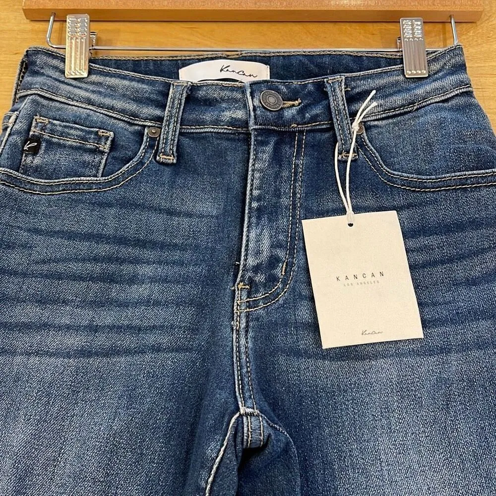 KanCan Womens High Rise Zip Fly Bootcut Denim Jeans Medium Blue Size 1/24 NWT Size undefined - Image 4