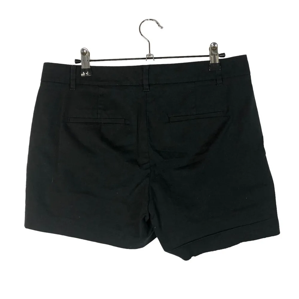 Ann Taylor Black Flat Front Chino Shorts 4 - Image 2