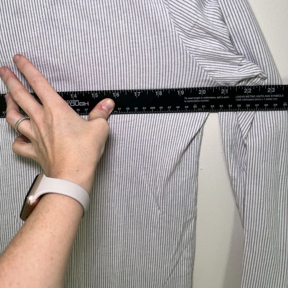 Laura Ashley Womens Size M Long Sleeve Do Not Disturb Print Sleep‎ Shirt PJ Top - Image 12