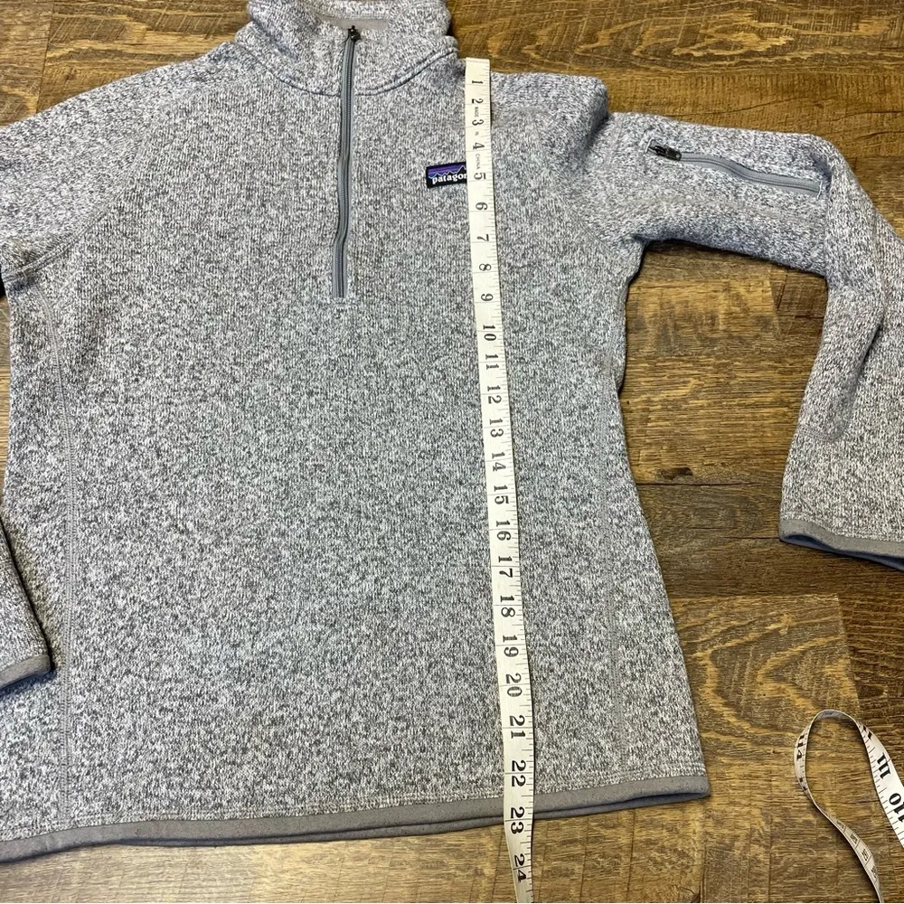Patagonia Better Sweater Fleece 1/4 Zip Pullover Women's Small Gray - Image 3