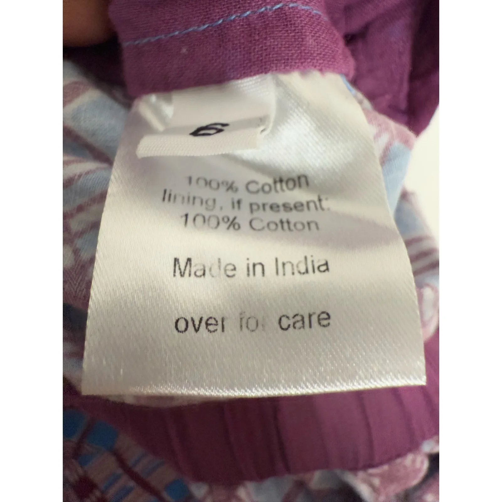 Rachel Comey Holt Geometric Print Purple Blue Puff Sleeve Ankle Jumpsuit Size 6 - Image 11