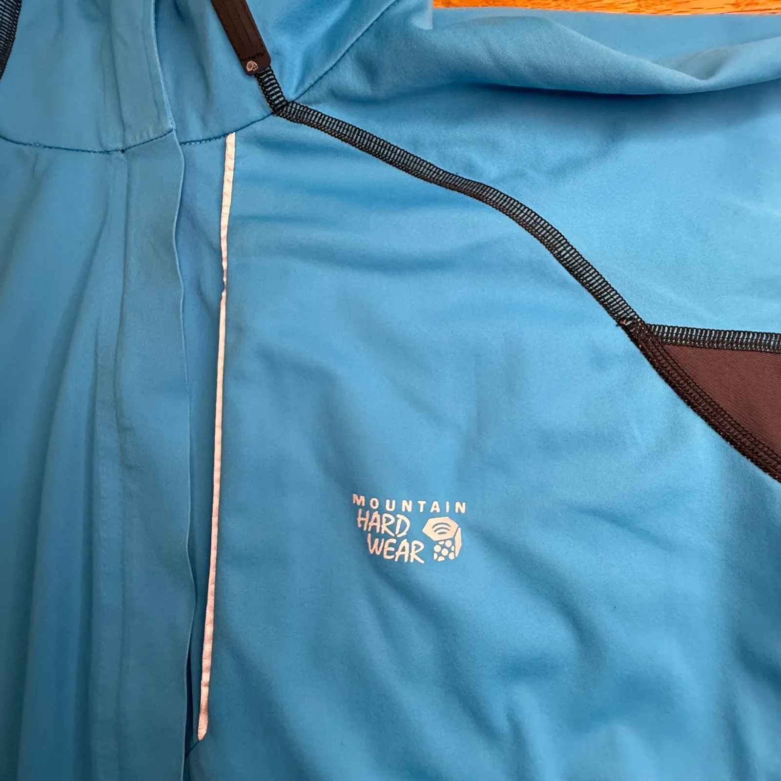 Mountain Hardwear AirShield Active Women's Wind Jacket Blue Black Size L - Image 2