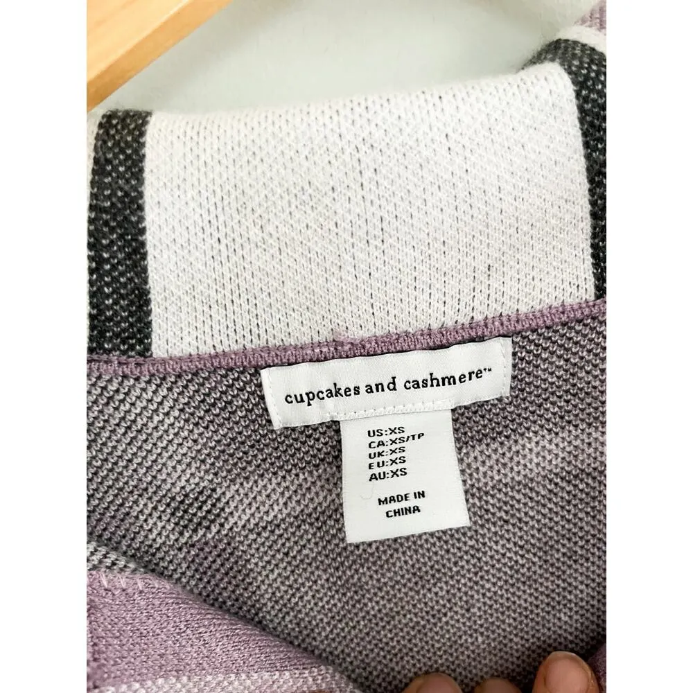 Cupcakes and Cashmere | NWT | Plaid Shirt Jacket Shacket | Purple | Sz XS - Image 4