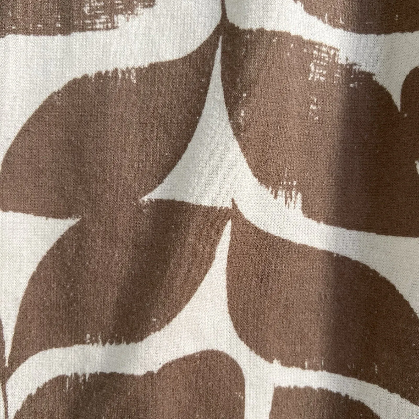 Fit and Flare Floral Winter Dress Brown White Black Size 6 - Image 4