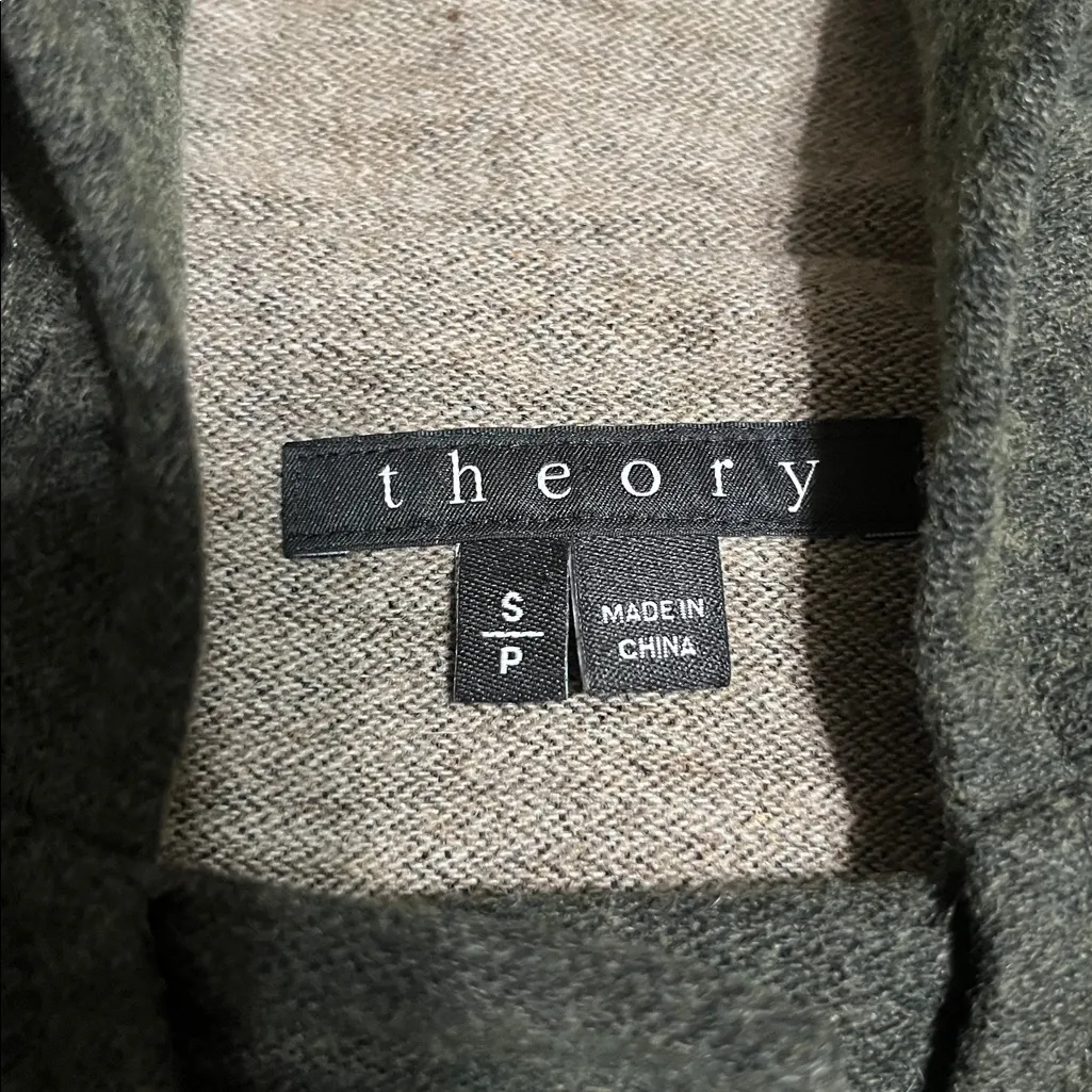 Theory Camire Honorum Wool Blend Toggle Coat Hood Green Small ASO Gilmore Girls - Image 7