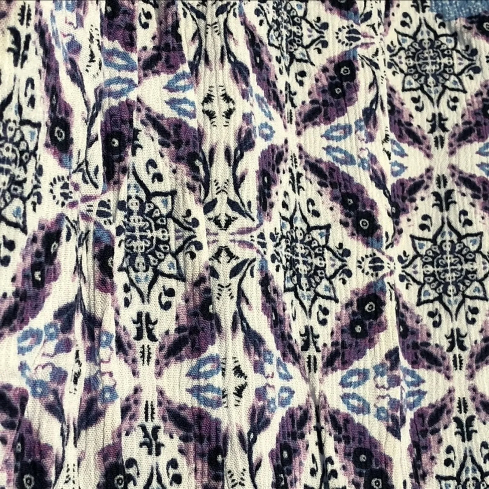 Cato Paisley Floral Medallion Blouse Size Large | Embroidered Front 3/4 Sleeve - Image 12