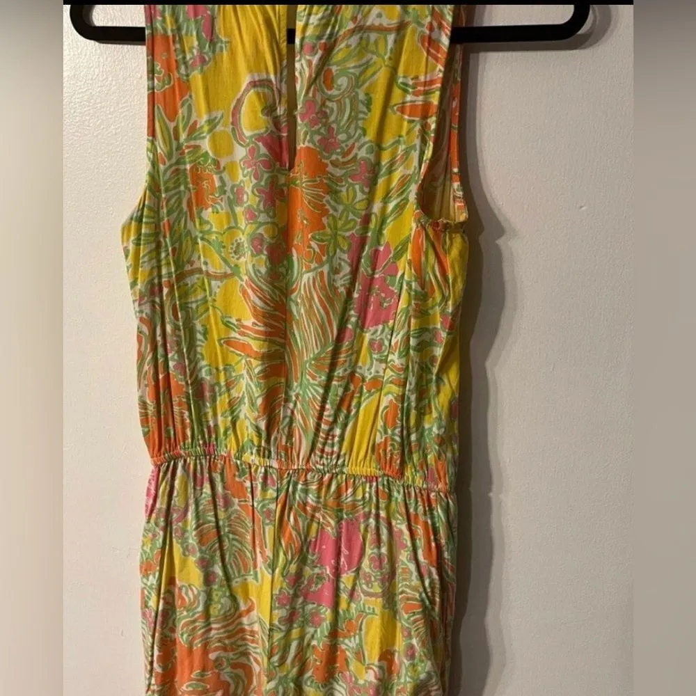 Lilly Pulitzer for Target Challis Happy Place Romper‎ Small Yellow - Image 2