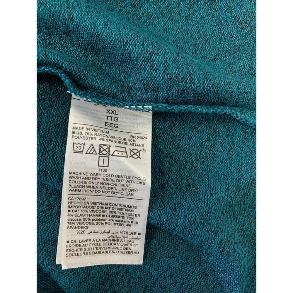 Old Navy Women’s Dark Teal Cold Shoulder Top - Image 5