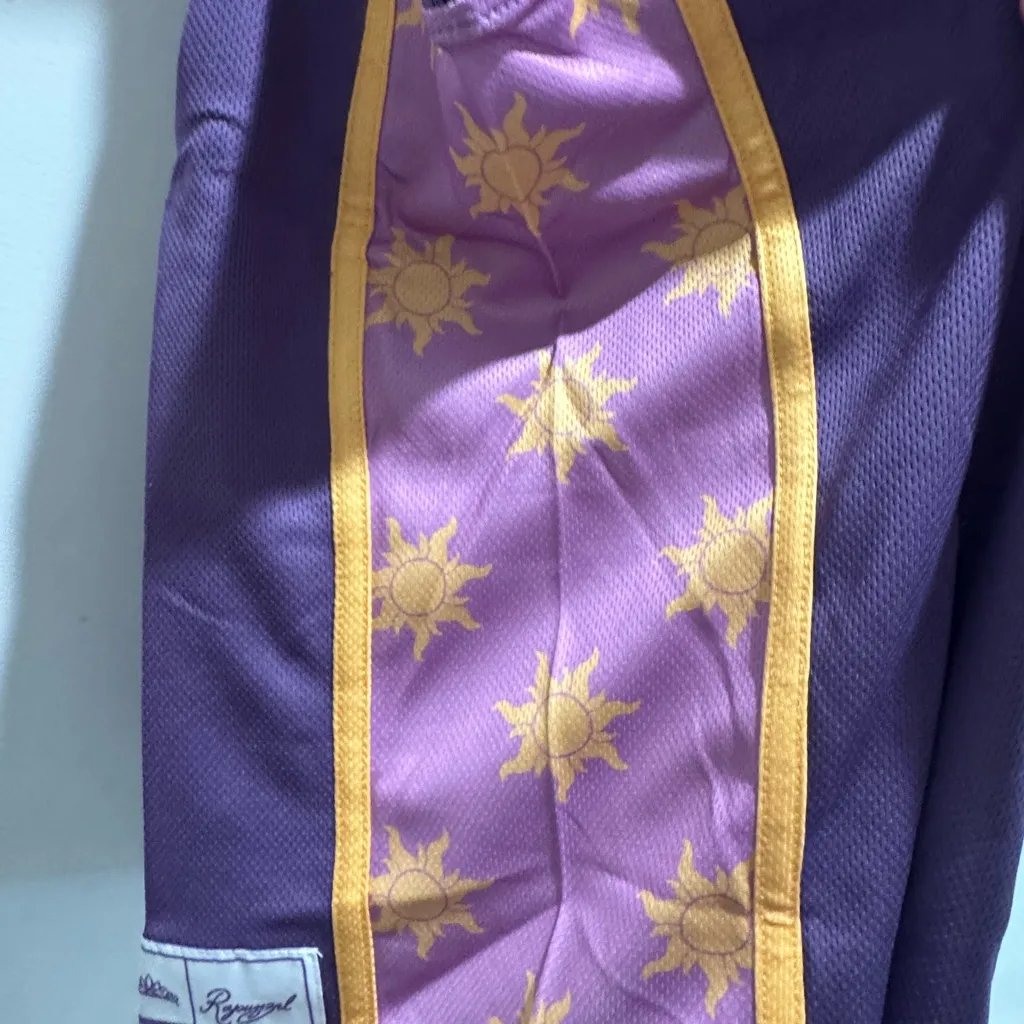 Disney Tangled Princess Rapunzel Embroidered Women's Cropped Basketball Jersey - Image 6