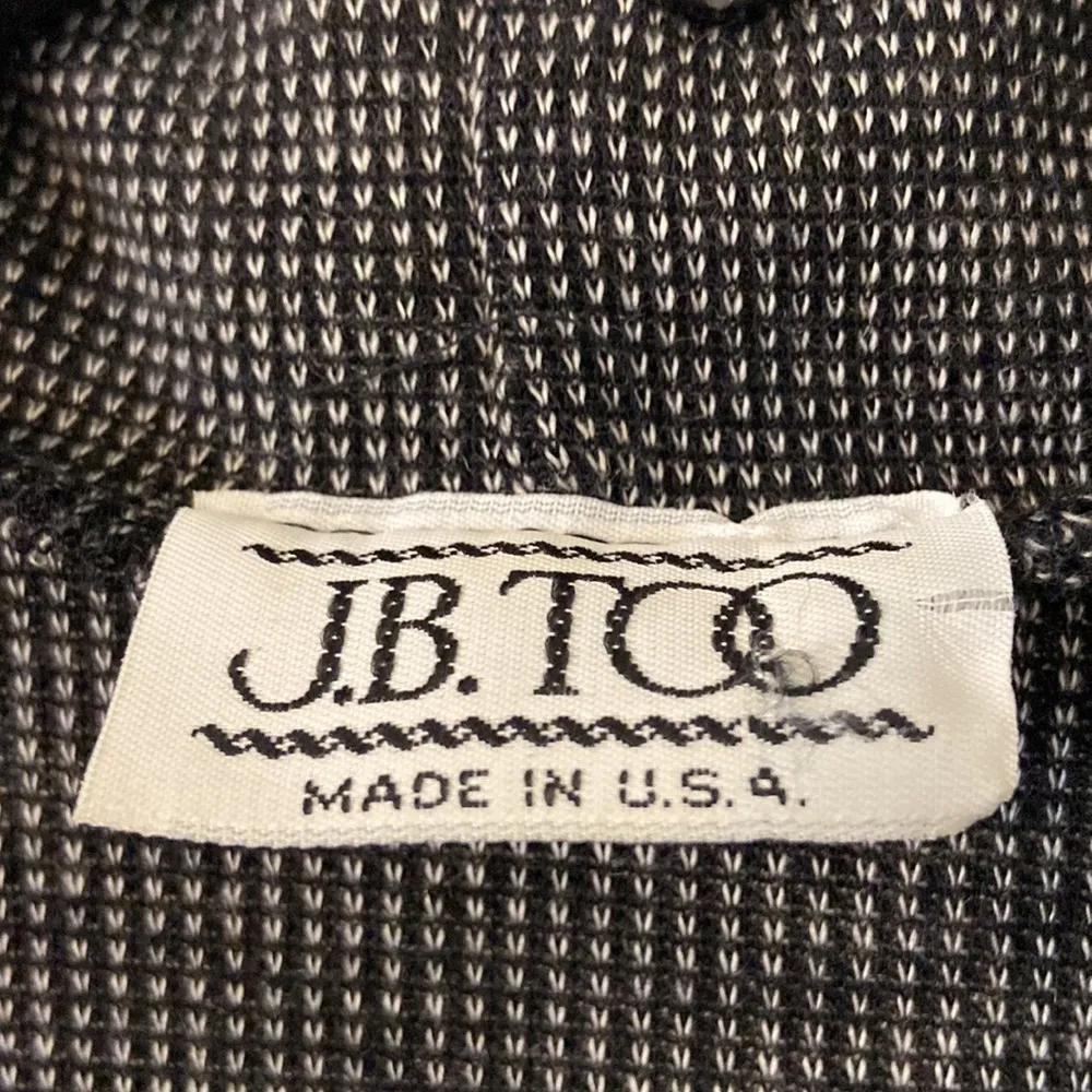 J.B.TOO Dress no size length 47” bust 34” gray and black color , maxi dress - Image 3