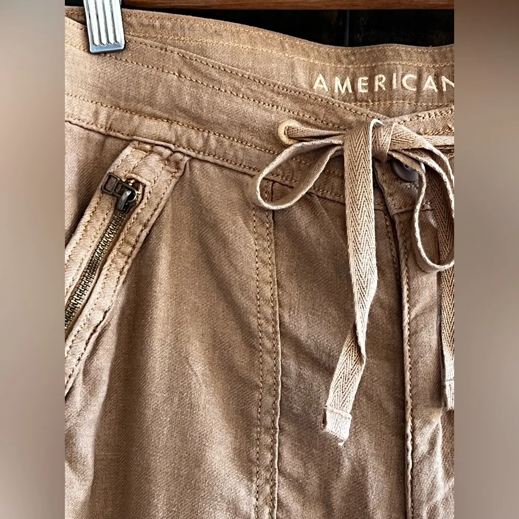 American Eagle Outfitters
Dreamy Drape Linen-Blend Baggy Wide-Leg Cargo Pant - Image 7