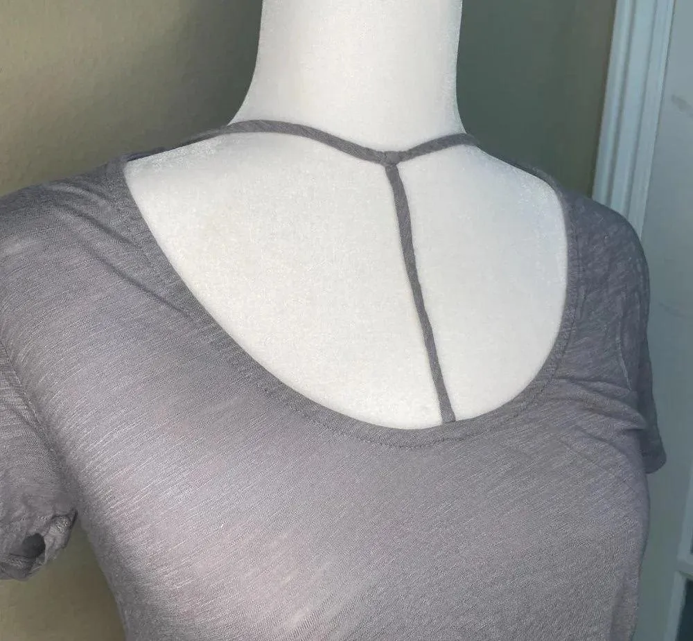 BP NORDSTROM Strap Detail T Shirt Short Sleeved Top - small - Image 4