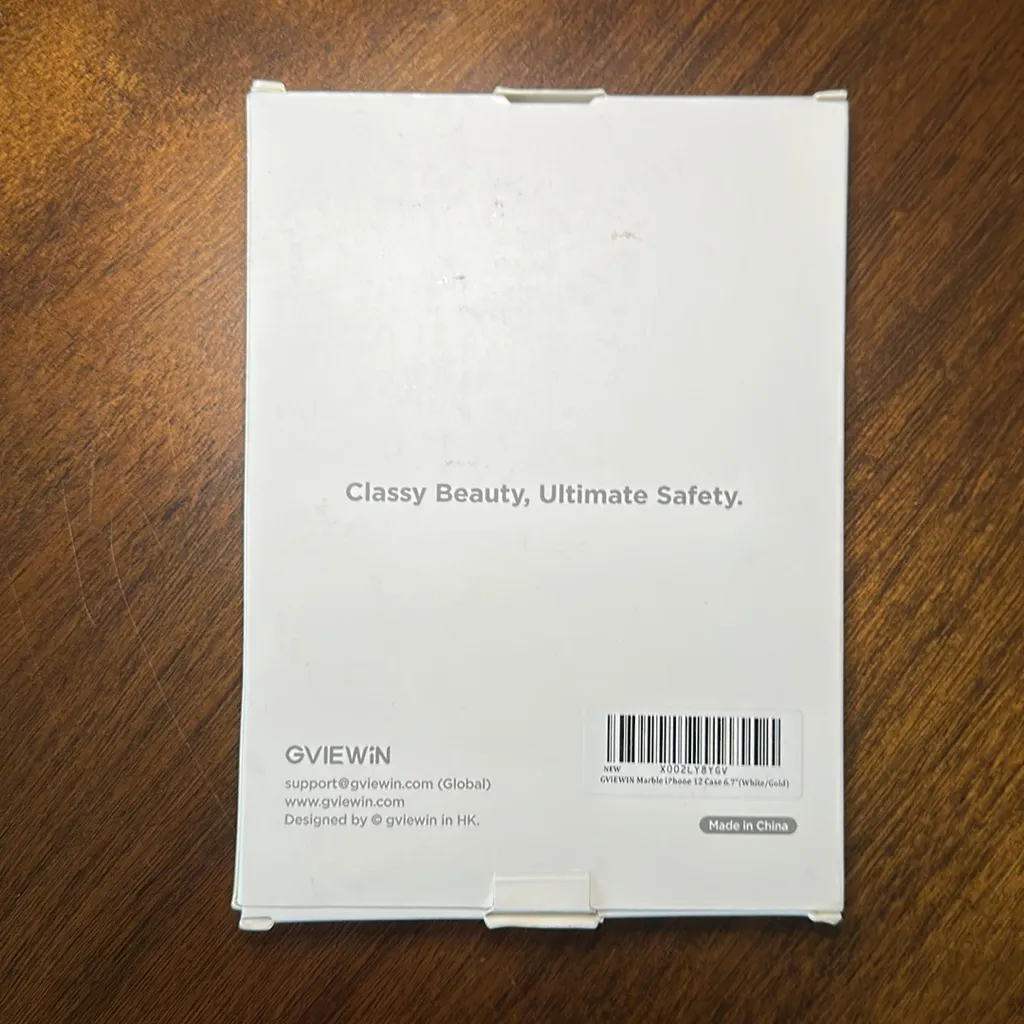 Amazon GVIEWIN Marble‎ White Gold IPhone 12 Pro Max Case - Image 4