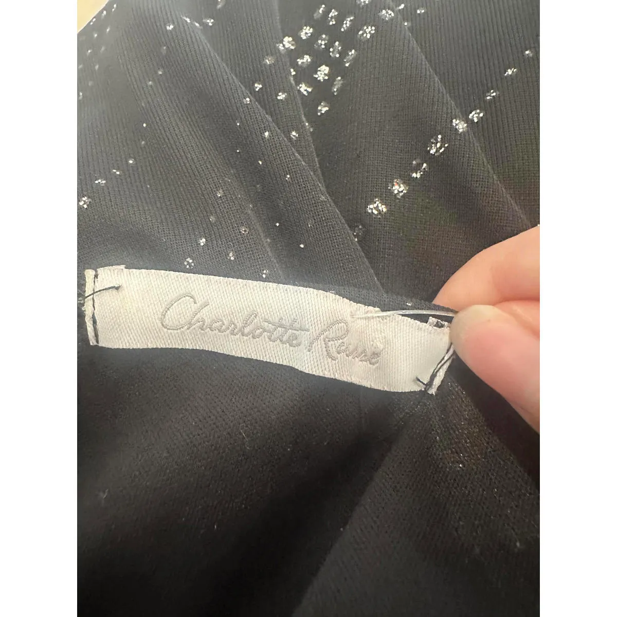 Black Fancy Vintage Sparkly Rhinestone Halter Dress - Image 9