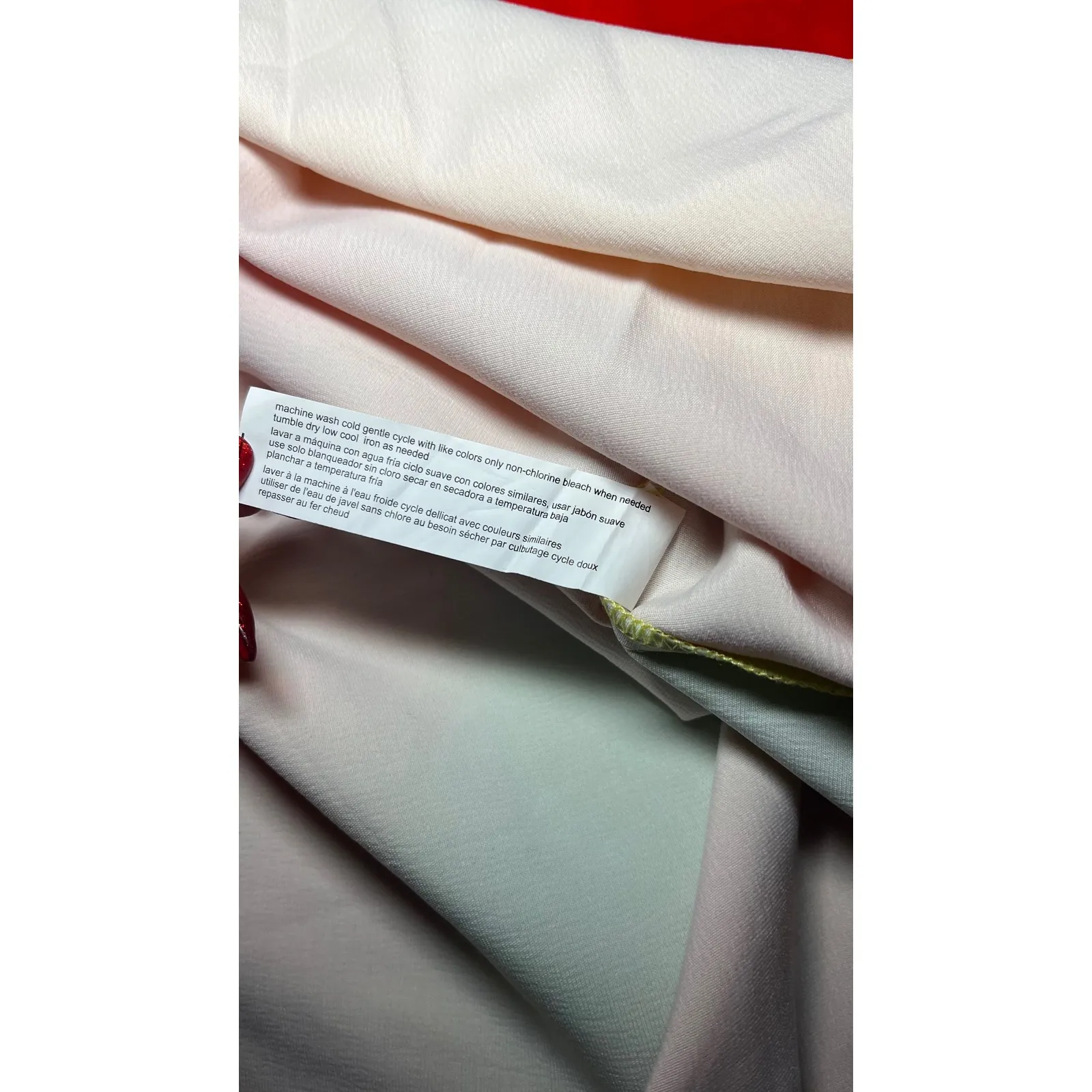 ELOQUII Tie Dye Slip Midi Dress Orange Yellow Green Adjustable Tie Straps Sz 22 - Image 6