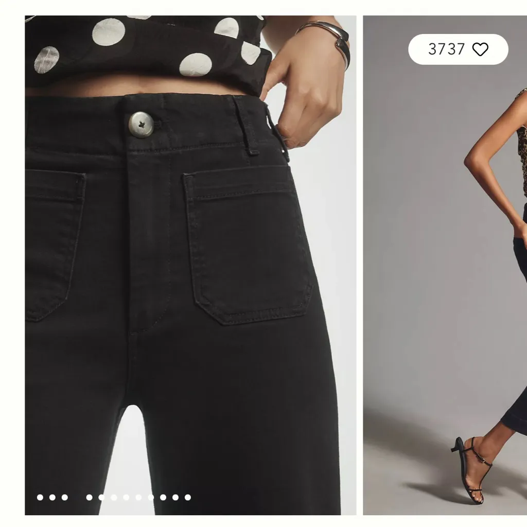 The Colette Crop High-Rise Wide-Leg Jeans by Maeve - Image 4