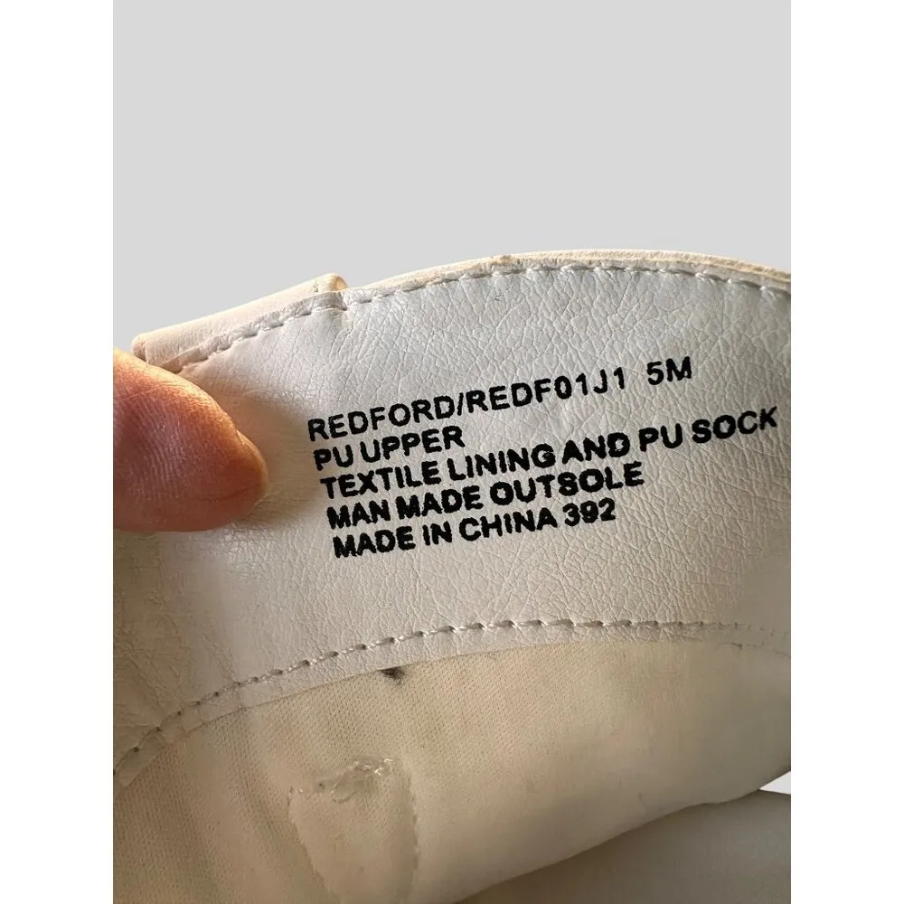 Soda White Western Cowboy Boots Embroidered Design Block Heel Size 5 - Image 10