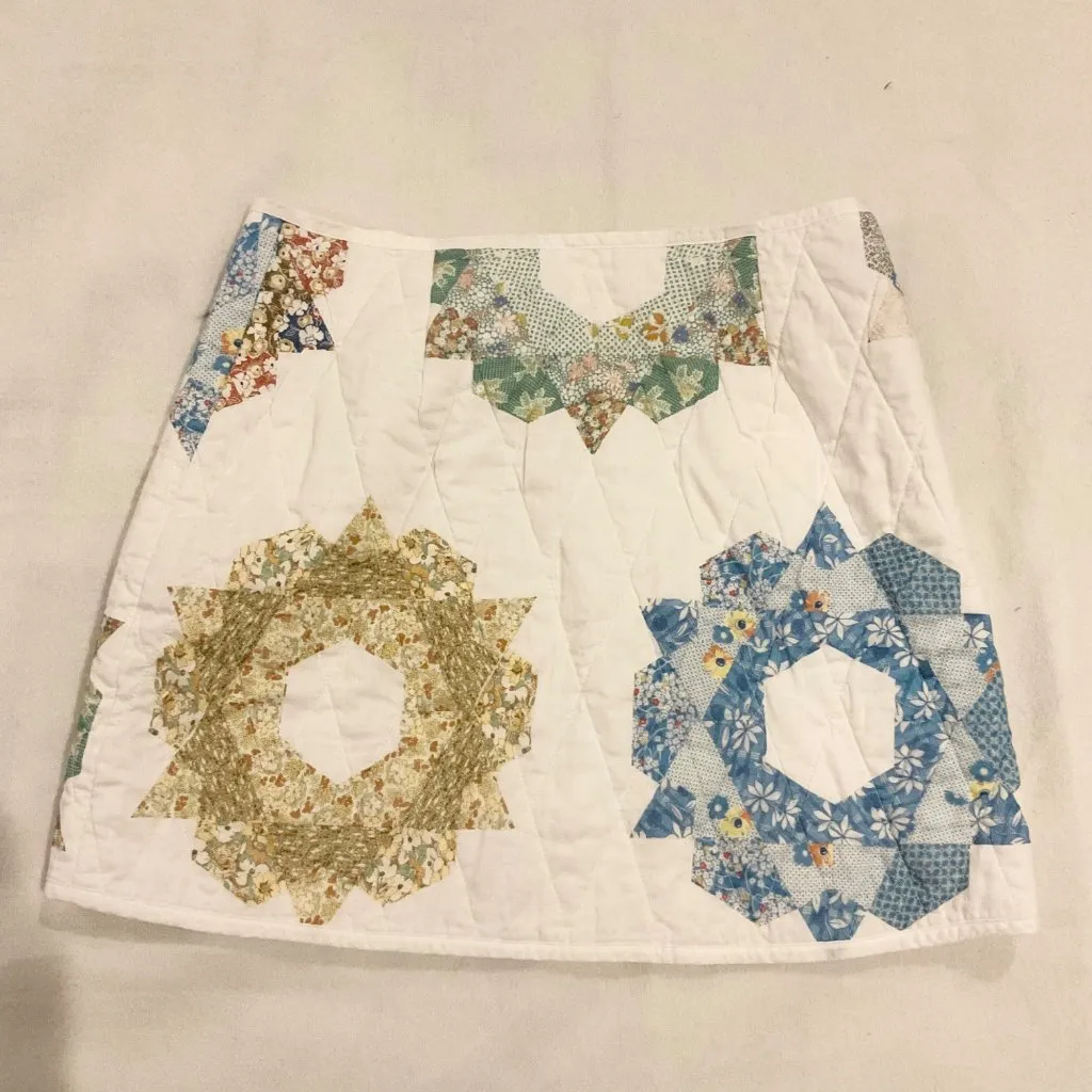 FOX SKIRT SÉZANE X SEA NY Quin Patchwork SZ38 waist 28 US6 - Image 7