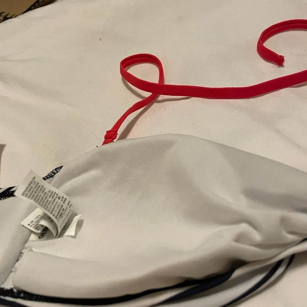 Old Navy Stars Stripes Bikini Top Junior Medium Red White Blue Summer Re… - Image 11