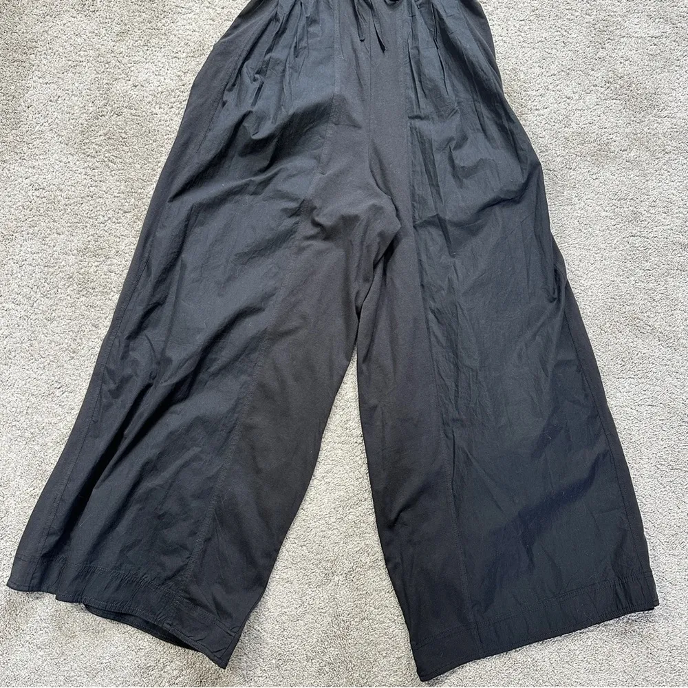 By Anthropologie Women’s High Tide Wide-Leg Jumpsuit V-Neck Sleeveless Black M - Image 9