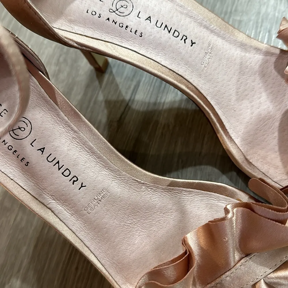 Blush Mauve Pink Ruffle Heels - Image 6