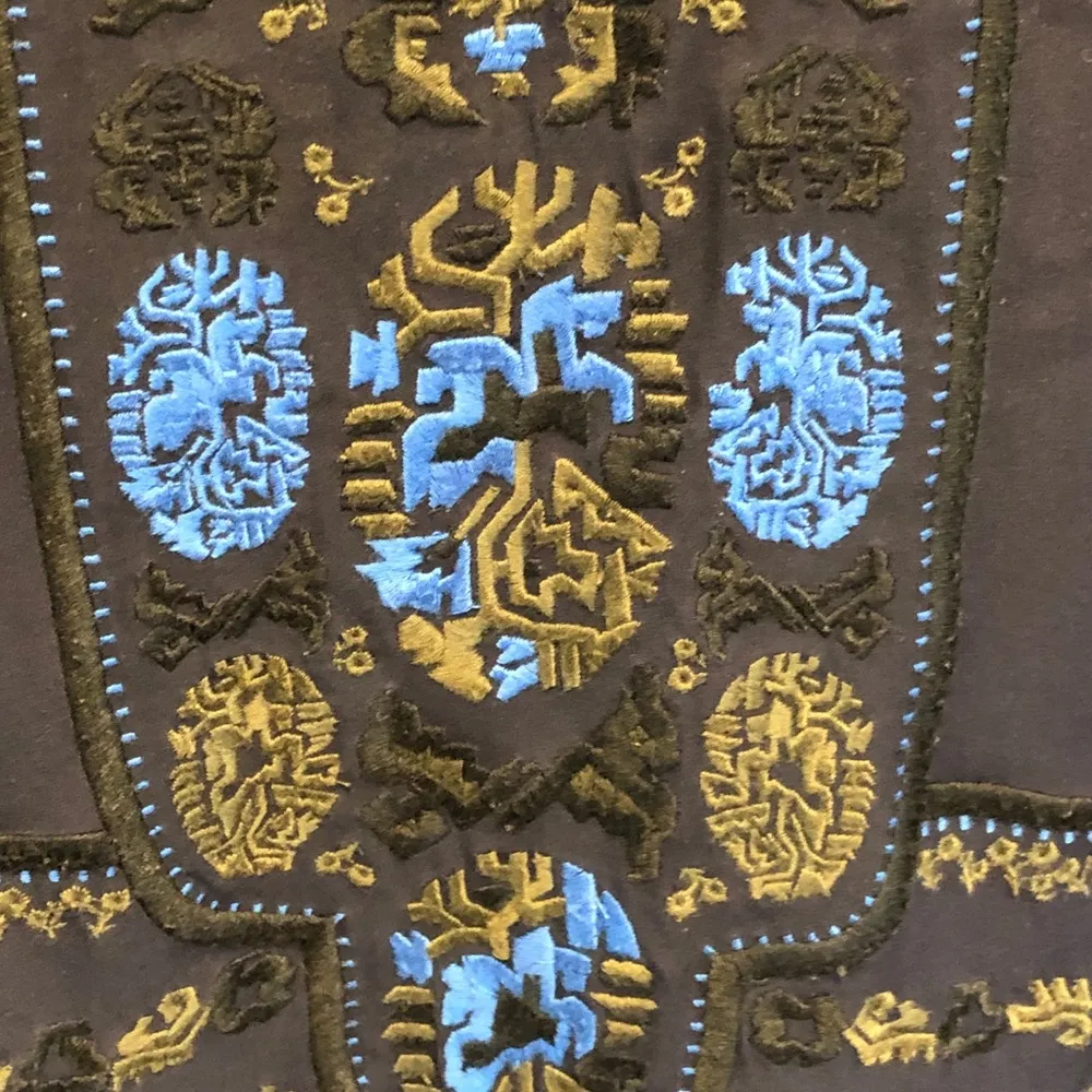 Veronica Beard Tobie Embroidered Blouse in Navy 12 - Image 4