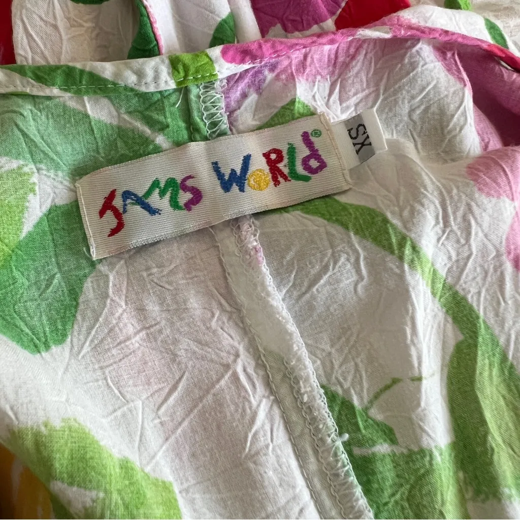 Vintage Jams World Floral Midi Dress | Size XS | Made in Hawaii - Image 9