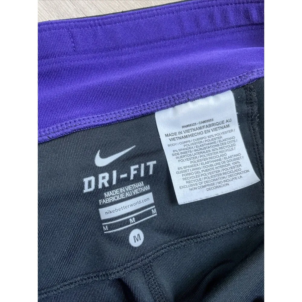 Women's Small Nike Dri-Fit Compression Pants Purple Running size Medium - Image 5