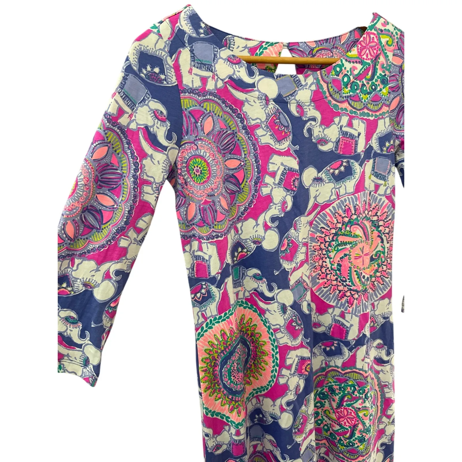 Lilly Pulitzer Bay Dress‎ Multicolor in Play That Trunky Music Size XS - Image 7