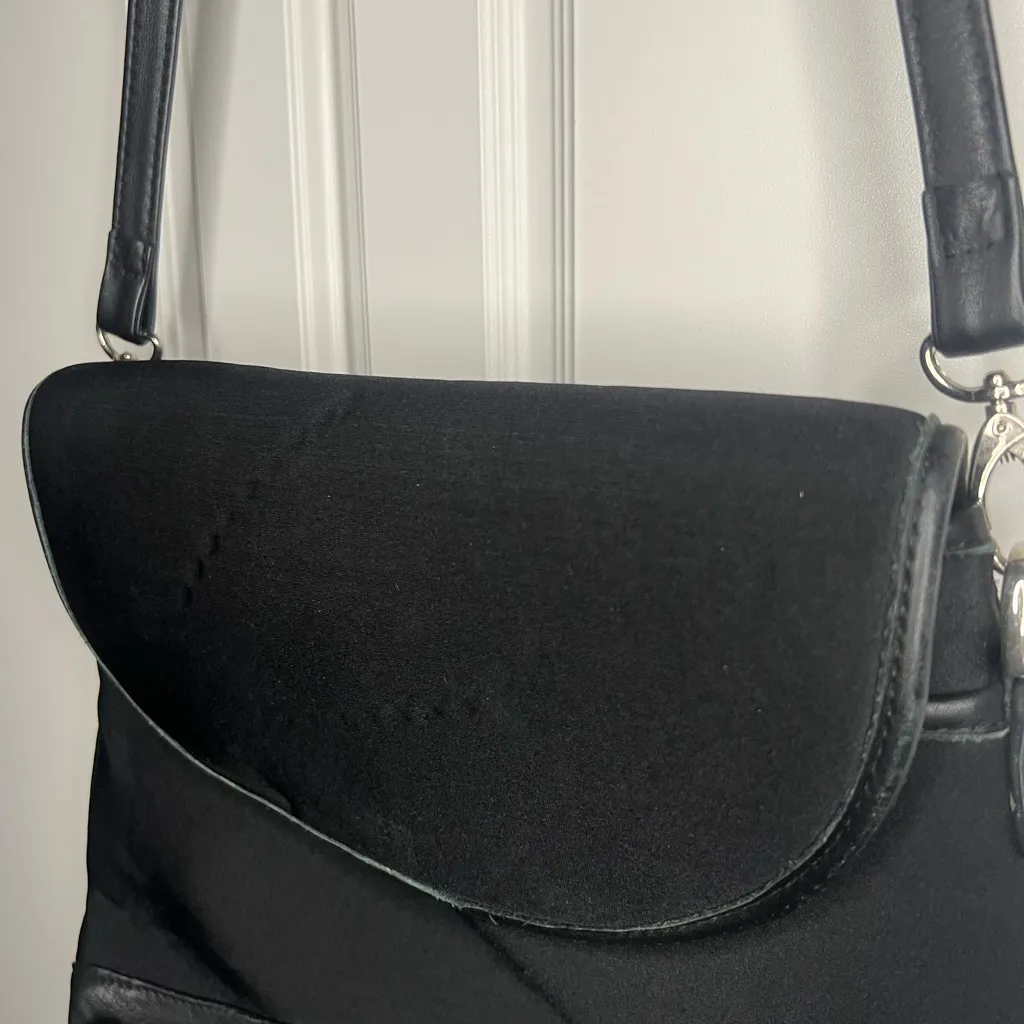 Franklin Covey Microfiber Napa Leather Shoulder Bag Black - Image 2