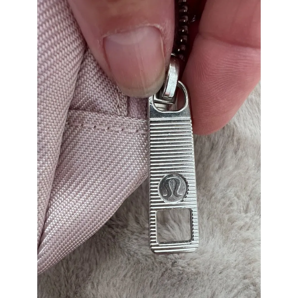 Lululemon Crossbody Belt Bag In Light Pink With Adjustable Strap & Zipper Closur - Image 6