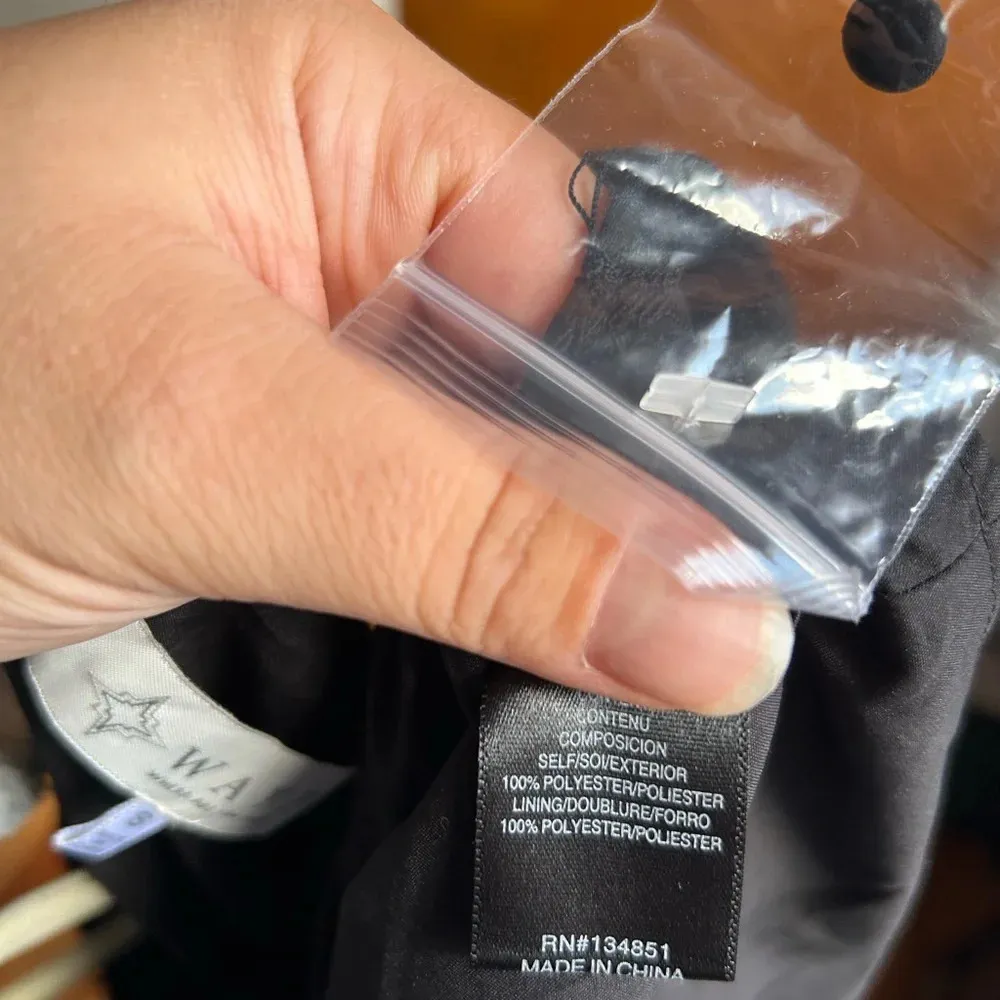 WAYF BLACK TIE FRONT BLOUSE - Image 6