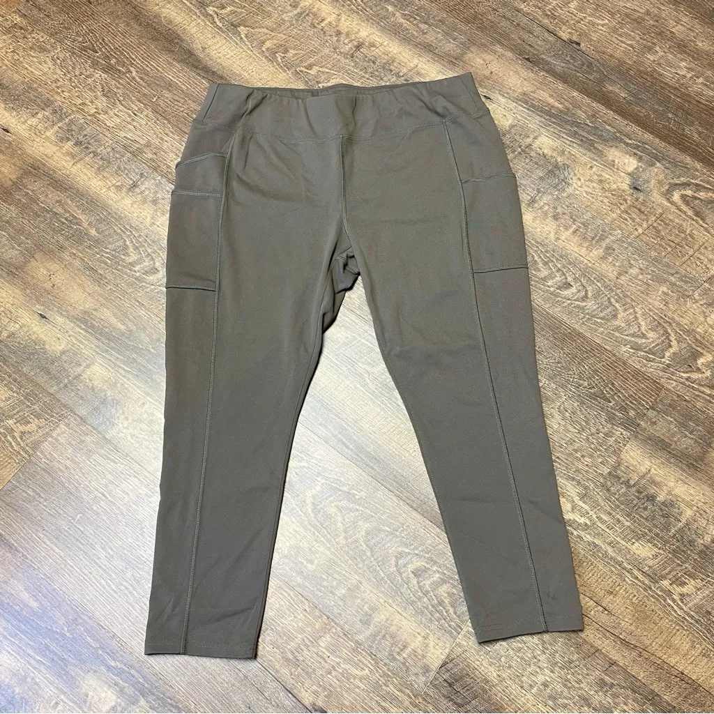 Carhartt Force Fitted Lightweight Ankle Length Legging Women’s XL Olive Green - Image 2