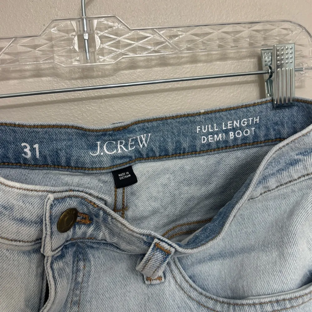 J. Crew Full-Length Demi-Boot Jean in Clear Water Wash - Size 31 - Image 4