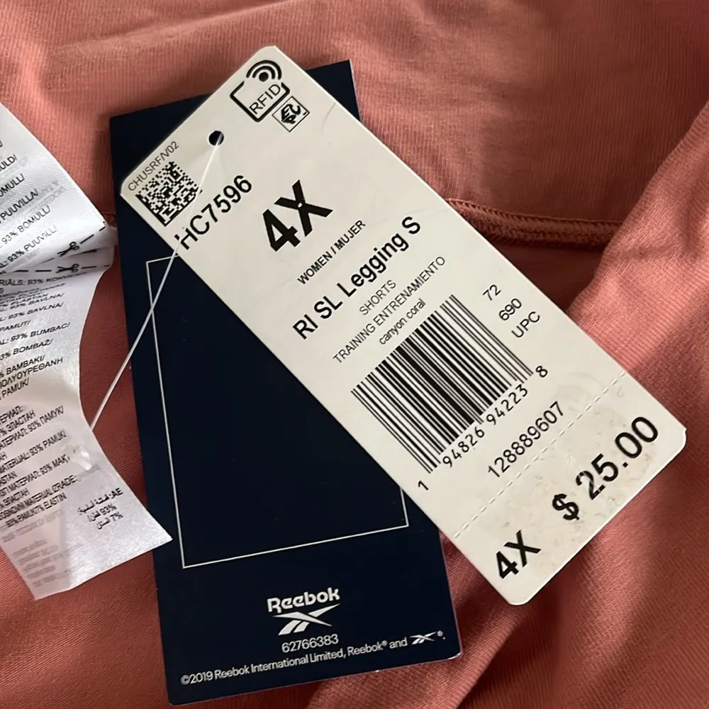 Reebok Bike Shorts 4X Training Athletic Workout Bottoms 30-32W Basic Classic - Image 4