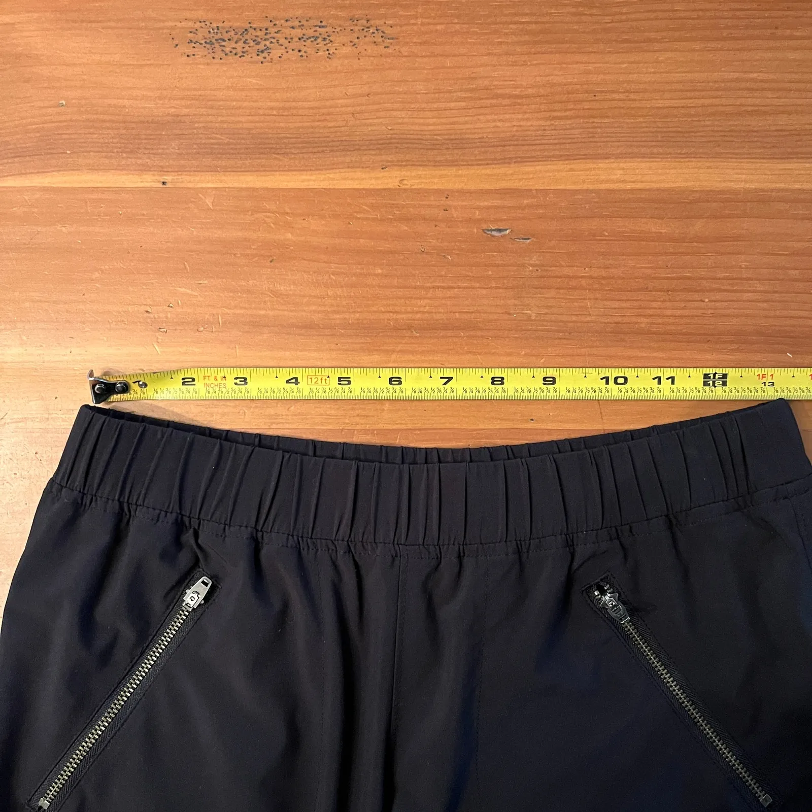 Athleta Aspire Ankle Pants Adjustable Hem Elastic Waist Women Black Size 2 - Image 7